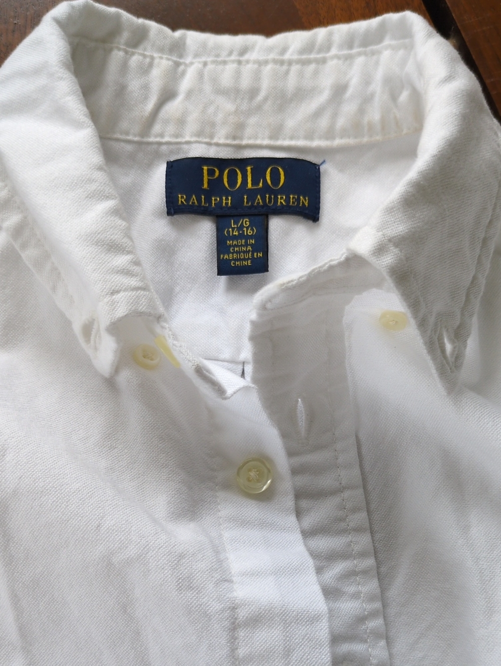 Polo Ralph Lauren White Button-Down Shirt